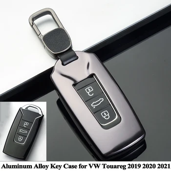 1 buc Aliaj de Aluminiu Styling Cheia de la Mașină Caz Acoperă Învelișul Protector Accesorii de Decor pentru Volkswagen VW Touareg 2019 2020 2021