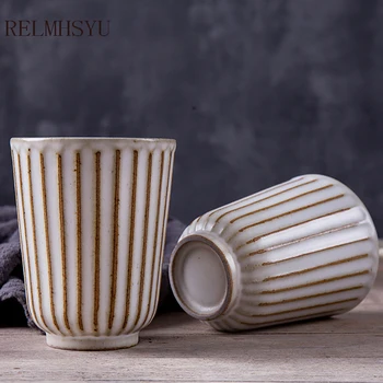 1 BUC RELMHSYU JDZJapanese Stil 150ml Mână Cana Ceramica Cana de Apa Acasa micul Dejun Ceașcă de Cafea de Birou Cana de Apa Drinkware