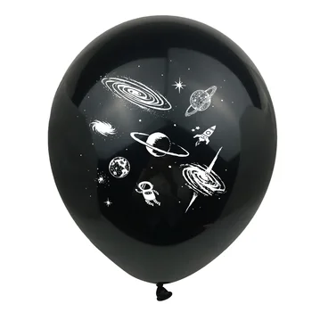 10 Tipărite de Rachete Astronaut Spațiu Tipărite Balon Latex Petrecere de Ziua pentru Copii Decorative Consumabile