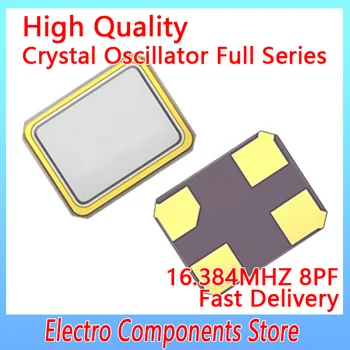 10BUC/Lot 16.384 MHZ Pasive SMD Cristal 4Pin 3225 3.2X2.5mm 8PF ±10PPM Original Rezonator de Cuarț de Cristal Oscilator Nou OSC