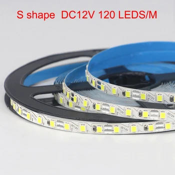 10m/rola S Forma de Benzi cu LED-uri de 120 led/m 2835 Flexibil Flexibil Bandă Moale Flexibil și Pliabil Logo-lumina de Fundal pentru 3D Canal Scrisoare