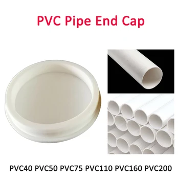 1buc 40-200 mm Teava din PVC Capac de Acoperire Decor Tub se Introduce Plug Oprire a Apei Capătul Furtunului de Conectori de Irigare Gradina Accesorii Adaptor