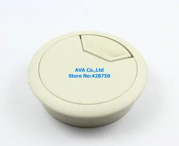 20 de Piese 53mm Plastic Gri Birou Calculator de Masă de Etanșare pentru Cablu Capacul Orificiului de Sârmă Garnitura