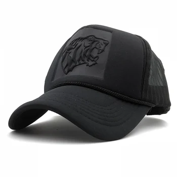 2018 noi Hip-Hop-Negru leopard de Imprimare Curbat Sepci de Baseball Vara Plasă Snapback Pălării Pentru Femei Barbati casquette Șapcă de Camionagiu