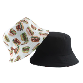 2020 Noua moda de imprimare amuzant pescar pălărie bărbați femei stradă sălbatice parasolar de vara casual în aer liber capac bărbați Găleată Pălărie reversibile