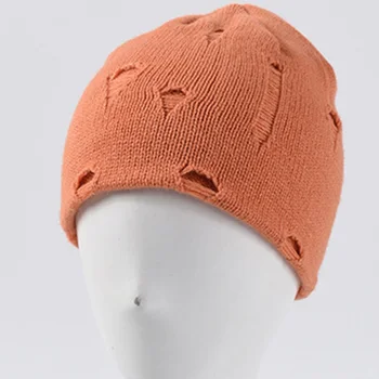 2020 nouă gaură de Toamnă și de iarnă pălărie tricot simplu și versatil de acoperire capac fashion street pălării 6 culori