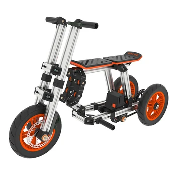 2021 3 Roți în aer liber Asambla Clădire Masina Echilibru 15 In 1 Electric Go-kart Scooter Copii de Jucarie Plimbare Pe Masina