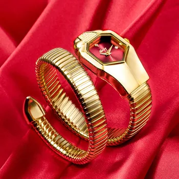 2021 Lux Șarpe De Aur Lichidare Ceasuri De Femei De Moda Cuarț Brățară Brățară Ceasuri Doamnelor Ceasuri Reloj Mujer Relogio Feminino