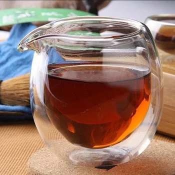 225ML rezistent la căldură de sticlă clară corect Cana cha hai,manual chineză kung fu Cani de ceai set de ceai gongdao bei ceai ulcior cu mâner