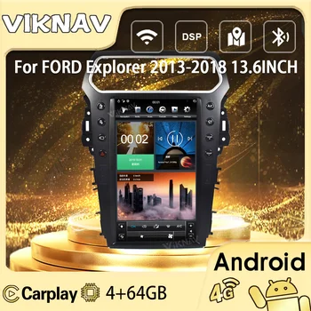 2din Android Auto Radio Auto Navigație GPS Pentru FORD Explorer 2013-2018 Multimedia DVD Player System Ecran Vertical 64GB