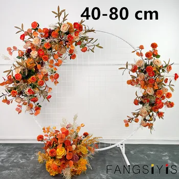 40-80cm raionul cununa de pragul de flori DIY nunta acasă living petrecere agățat de perete decor de Crăciun coroană de flori cadou