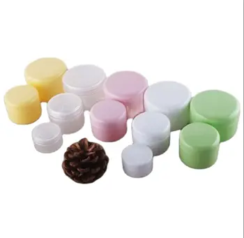 500pcs/lot 20g 50g Colorat Crema de Fata Borcane Oală de Călătorie de Plastic Goale Containere Cosmetice Drăguț Cosmetice Recipiente pentru mostre