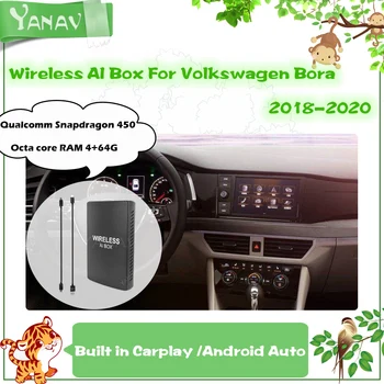 Android Mini Wireless AI Cutie Pentru Volkswagen Bora 2018-2020 Qualcomm Construit în Carplay Auto Smart Box Google, YouTube, Netflix Video