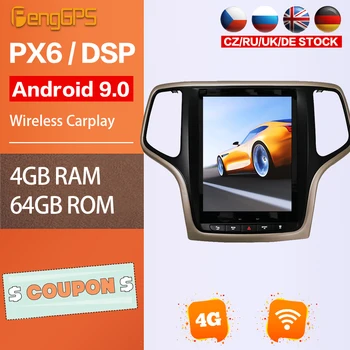Android Radio pentru Jeep Grand Cherokee 2014-2018 DVD Player Auto Setreo de Navigare GPS Multimedia Unitatii Tesla Carplay Bluetooth