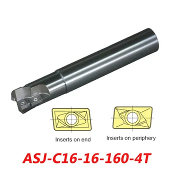 ASJ-C16-16-160 Indexabile de gaurit Si Frezat Cutter Arbor Pentru ADMT080308L+APMT090208R Carbură de a Introduce