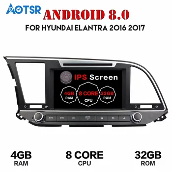 Autoradio Android 8.0 1 din Masina GPS Radio Pentru Hyundai Elantra 2016 2017 2018 Ecran Tactil Auto Stereo GPS 1024*600 CANBUS Radio