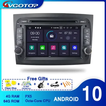 AVGOTOP Android 10 Car DVD Player pentru FIAT DOBLO 2015 GPS Navi Carplay Multimedia Unitate Cap