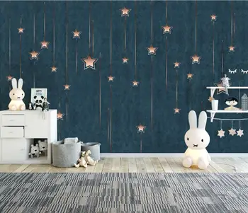 beibehang de Desene animate personalizate stele Fotografie Tapet camera Copiilor Perete care Acoperă 3D hârtie de perete Camera de zi Canapea Dormitor Fundal