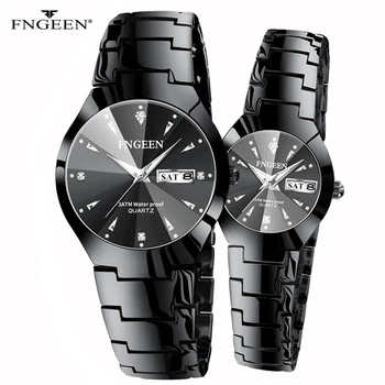 Brand de lux FNGEEN Femei Ceasuri Barbati Ceas Moda Ceas de mână din Oțel Cadou pentru Câteva Ceasuri pentru Iubitorii Relogio Feminino