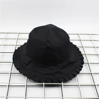 Bumbac Culoare Solidă Bowknot Ribbon Bucket Hat Pescar Pălăria în aer liber, de Călătorie Pălărie de Soare Capac de Pălării pentru Femei 61