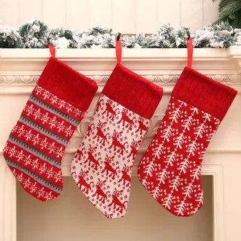 Ciorapi de crăciun Cablu Tricotate Ciorap Cadouri & Decoratiuni pentru Vacanță de Familie Xmas Party
