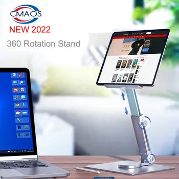 CMAOS Noua Tableta Stand Birou Coloană Rotație de 360 Multi-Unghi Reglabil pe Înălțime Pliabil Suport Dock Pentru Xiaomi iPad, Tableta, Laptop