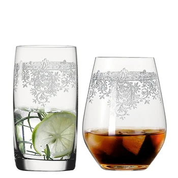 Creative Sculptate flori de Cristal pahar pahar pahar pahar cu Whisky, ceai, suc de pahare de vin cupe Bar Hotel petrecere de nunta Drinkware