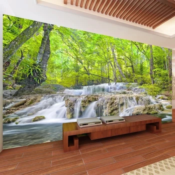 Custom Auto-Adeziv rezistent la apa Murale 3D Tapet Modern Cascadă, Pădure, Natură, Peisaj Pictura TV Camera de zi Canapea Autocolante