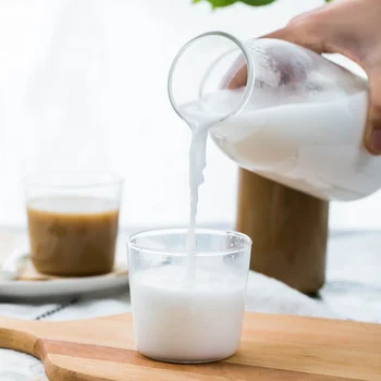 De Vânzare la cald Stil Japonez Creative rezistente la Căldură de Sticlă Ceașcă 2 Buc pentru Ceainic Rece ca Gheața Fierbător pahare cu Lapte Simplu Suc de Cupe de Sticlă