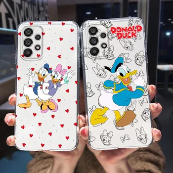 Disney Donald Duck Cute Caz de Telefon Pentru Samsung A73 A72 A53 A52S A33 A32 Lite A22 A23 A13 A03S Core Capac Transparent