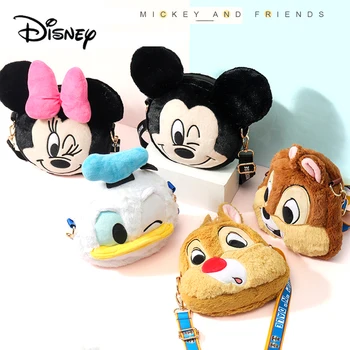 Disney Mickey de Plus Mesageri Geanta Minnie, Mickey, Donald Duck Multi-funcție Sac de Cosmetice de Buzunar, Geanta Copii Copii de Jucarie Cadou