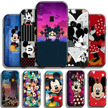 Disney Mickey Minnie Mouse-ul Pentru Samsung Galaxy A60 Caz de Telefon rezistent la Șocuri Shell TPU Acoperire Carcasa Coque Funda Negru Moale