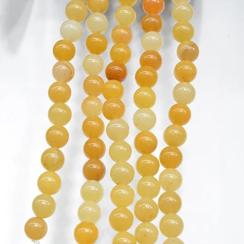 FLTMERH-Natural Lighet Piatră Galben Rotund Margele pentru Bijuterii de Luare de 15.5 inch/strand 4/ 6/8/10/12mm Alege Dimensiunea DIY Brățară