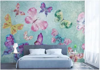 foto personalizat tapet 3d Nostalgic fluture care zboară fundal living home decor 3d picturi murale tapet pentru pereți 3 d