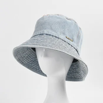 Găleată Pălărie Femei Denim Rezistent Primăvară-Vară De Protecție Solară Toamna Vânt Capac Accesoriu De Vacanță