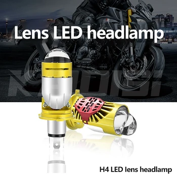 H4 dual lentilă LED far direct în priză luminoase de automobile motociclete reflector Integrat lentilă LED far