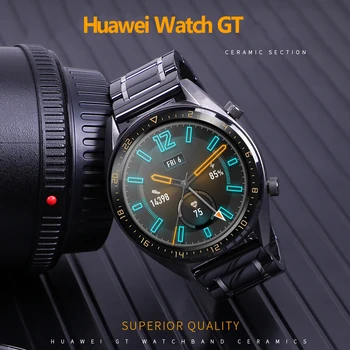 Huawei watch GT 2 curea pentru Samsung Galaxy watch 46mm curea de Viteze S3 Frontieră Bratara S 3 46 22 mm GT2 Ceramice 22mm ceas trupa