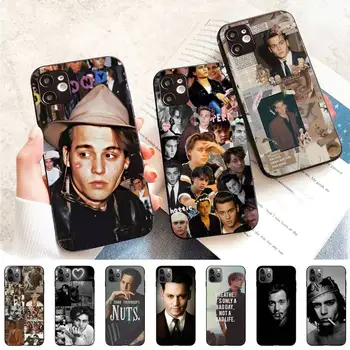 Johnny Depp Telefon Caz pentru iPhone 11 12 13 Mini Pro Max 8 7 6 6S Plus X 5 S SE 2020 XR XS 10 caz