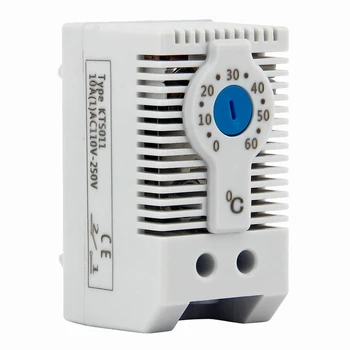 KTS011 NU Normal Deschis Reglabil Mecanic Controler de Temperatura Cabinet Termostat cu Șină Din,Utilizat pentru Răcire