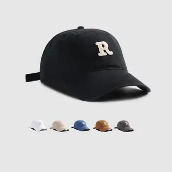 LDSLYJR 2021 Bumbac Litera R Broderie Casquette Baseball Cap Reglabil în aer liber Snapback Pălării pentru Bărbați și Femei 22