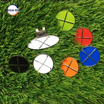 Marker pentru mingea de Golf Hat Clip Magnetic Ball Marker Capac de Golf Clip de Metal cu 25MM (0.98