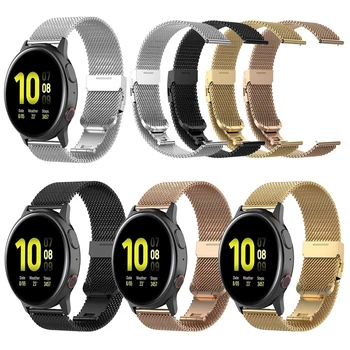 Metal Milanese Curea pentru Samsung Galaxy Watch Active 2 44mm 40mm/Galaxy 46mm Smartwatch 42mm Trupa de Viteze Sport/S3 Watchbands