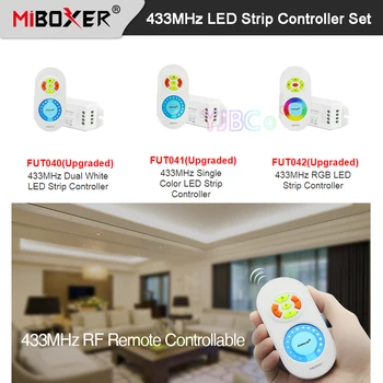 Miboxer 433MHz Singură Culoare/Dual Alb(CCT)/RGB Benzi cu LED-uri Controler DC 12V 24V Estompat Luminozitate Reglabil lampa de bandă dimmer
