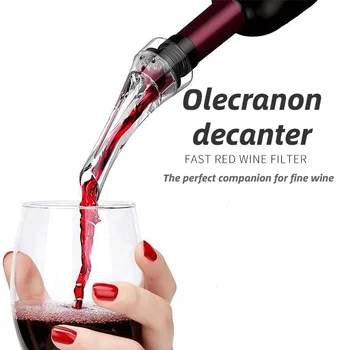 Mini Vin Roșu Aerator Quick 360 de grade de Rotație Vin Pourer Decantor Capac pentru Sticle Bar Accesorii 1buc Noi 2
