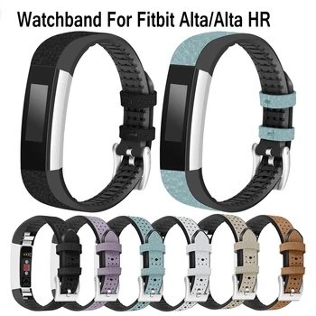 Moda TPU+Piele watchband Pentru Fitbit Alta ceas inteligent curea Pentru Fitbit Alta HR bratara înlocui banda Reglabilă Accesorii