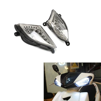 Motocicleta Accesorii Soocter Decepticonilor Indicator LED Lumina - Lumina de Semnalizare Față Pentru Yamaha CYGNUS 125 2006-2015 07 08 12