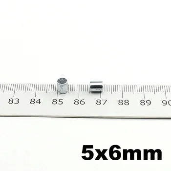 N42 Precizie Tinny Magnet Cilindru Dia. 5x6mm NdFeB Mini Permanent Magnetics Arta Ambarcațiunile de Conexiune 100buc