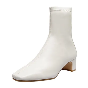 Noul Chelsea cizme din piele Femei cizme pentru Femei cizme cizme de piele de vacă pantofi de Dimensiuni 34-41
