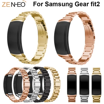Pentru Samsung Gear fit2 bratara curea bratara Pentru Samsung Gear fit2 Ceas din Oțel Inoxidabil Benzi noua Curea de Metal link-ul de Watchband