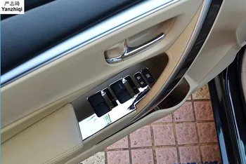 Pentru Toyota corolla 2014 autocolante auto ABS galvanizare Crom Fereastra de ridicare panou de control decor paiete